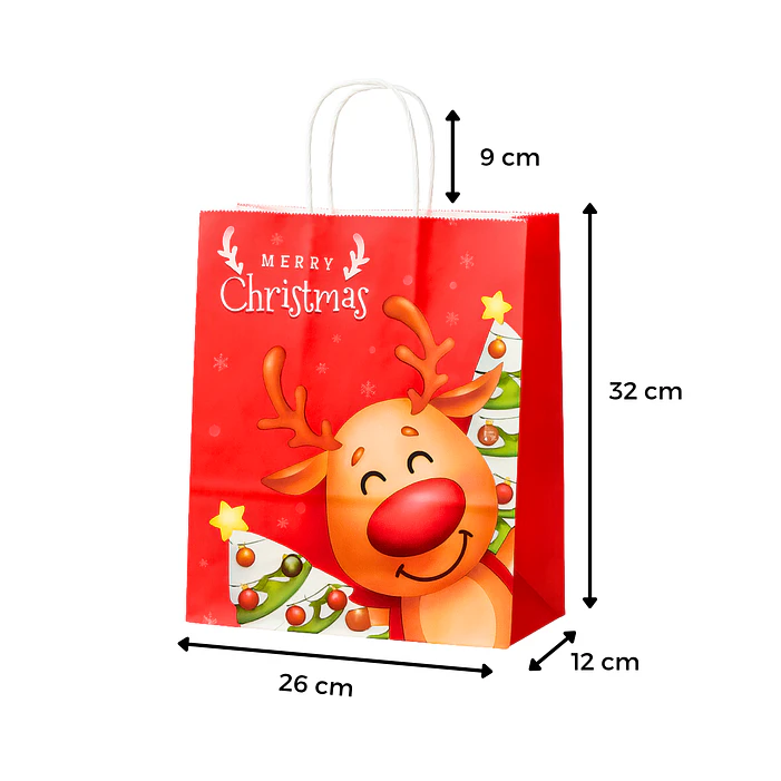 Bolsas navidad regalos 32cm (12pcs) 3