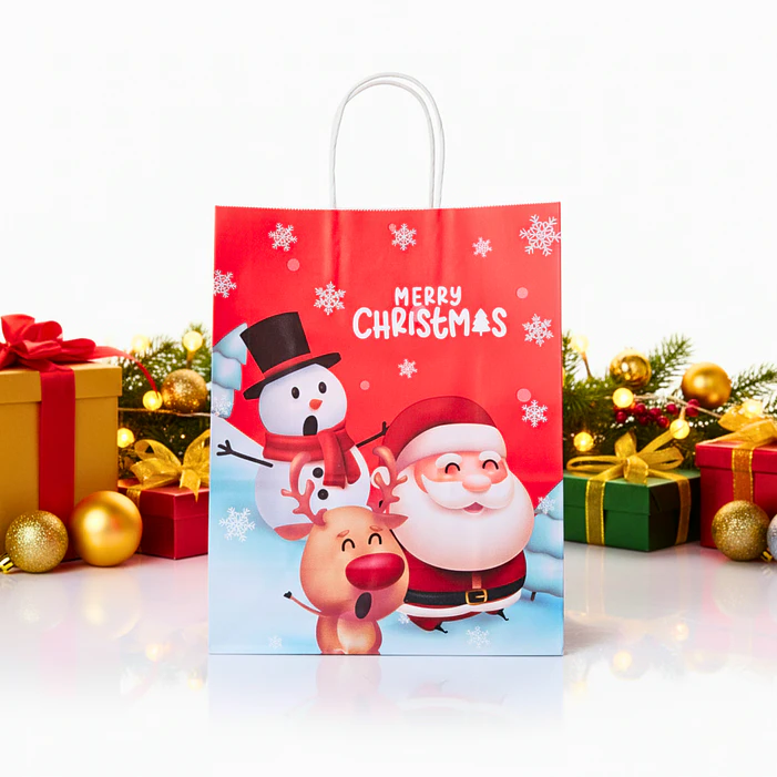 Bolsas navidad regalos 32cm (12pcs) 4