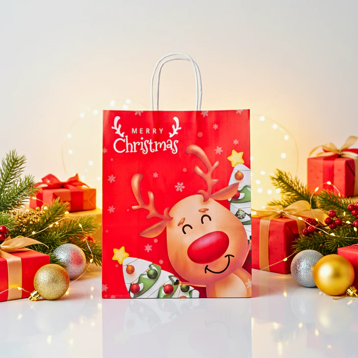 Bolsas navidad regalos 32cm (12pcs) 5