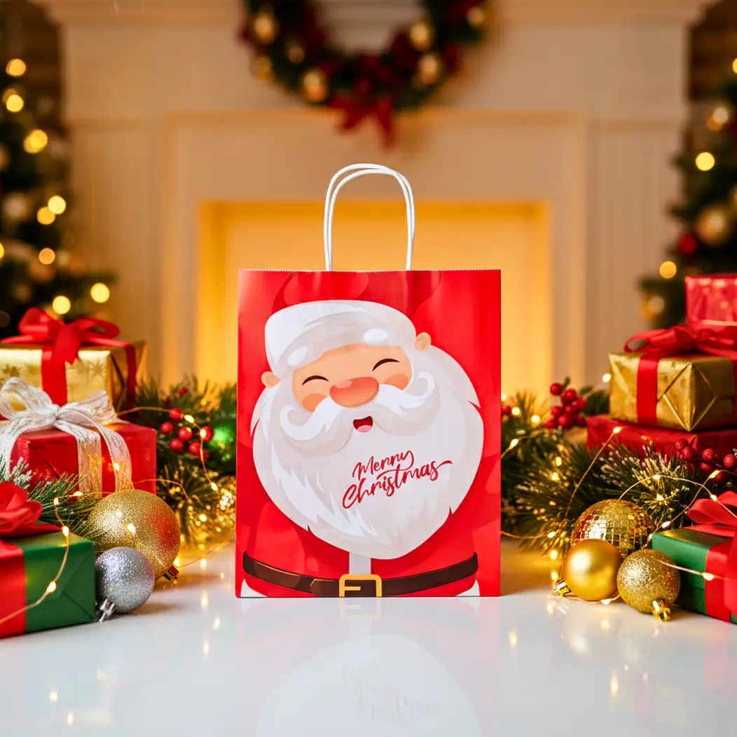 Bolsas navidad regalos 32cm (12pcs) 7
