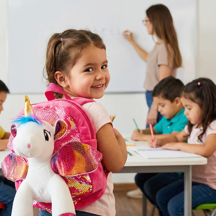 Mochila unicornio infantil niñas 30 Cm 2
