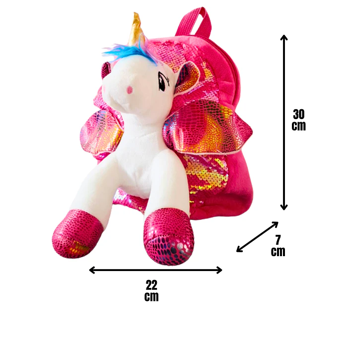 Mochila unicornio infantil niñas 30 Cm 5