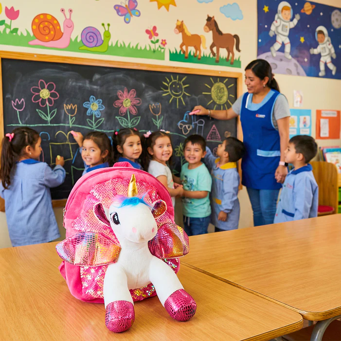 Mochila unicornio infantil niñas 30 Cm 11