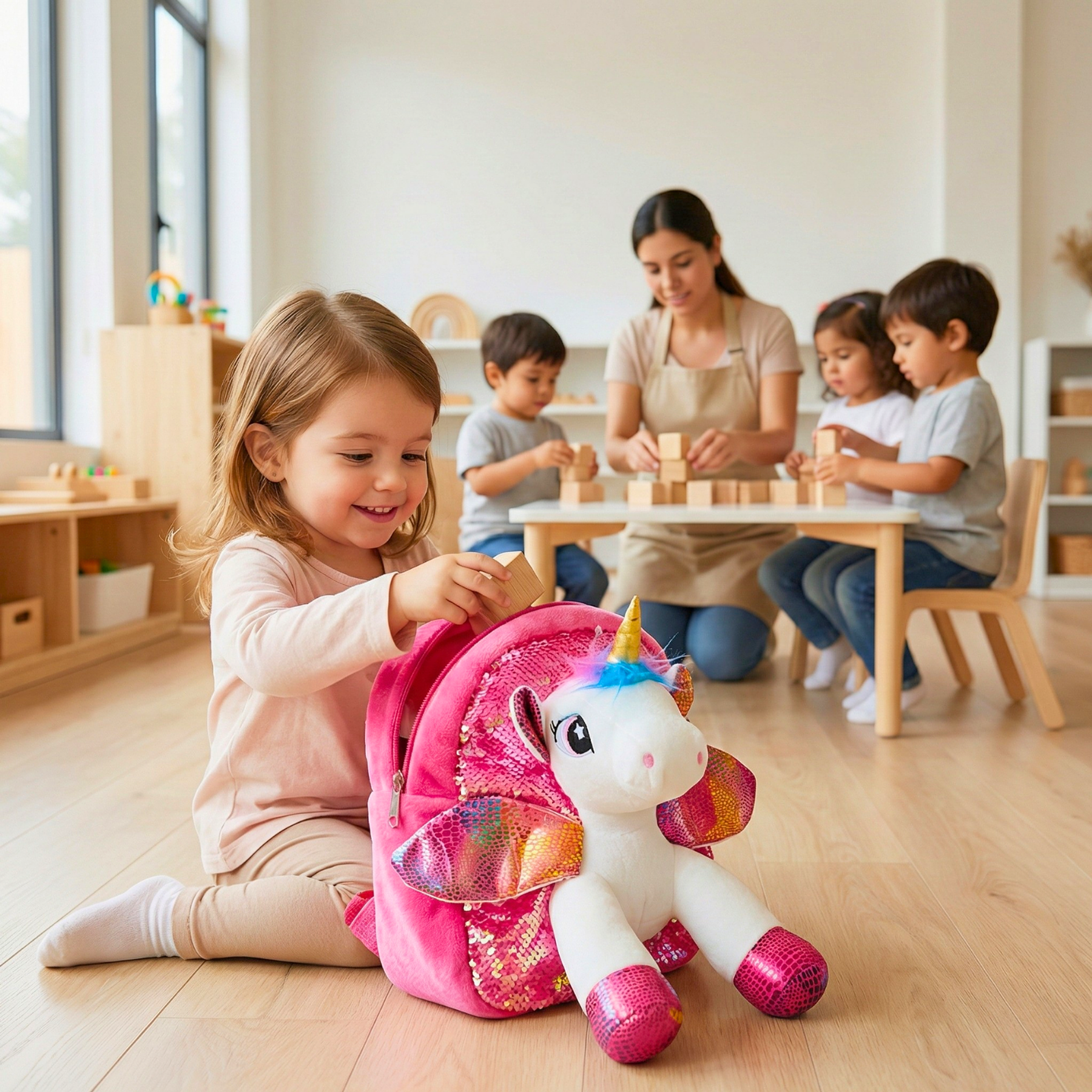 Mochila unicornio infantil niñas 30 Cm