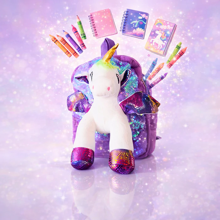 Mochila unicornio infantil niñas 30 Cm 14