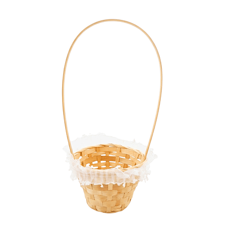 Canasto de Pascua (1 pza) en mimbre 33x13 cm - Madera