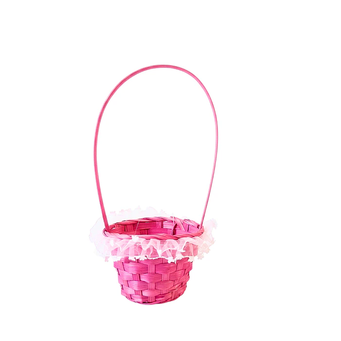 Canasto de Pascua (12 pza) en mimbre 33x13 cm 5