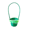 Canasto de Pascua (12 pza) en mimbre 33x13 cm