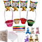 12 Canastos de Pascua Mimbre Kit Premium - Miniatura 2