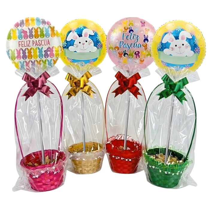 12 Canastos de Pascua Mimbre Kit Premium 1