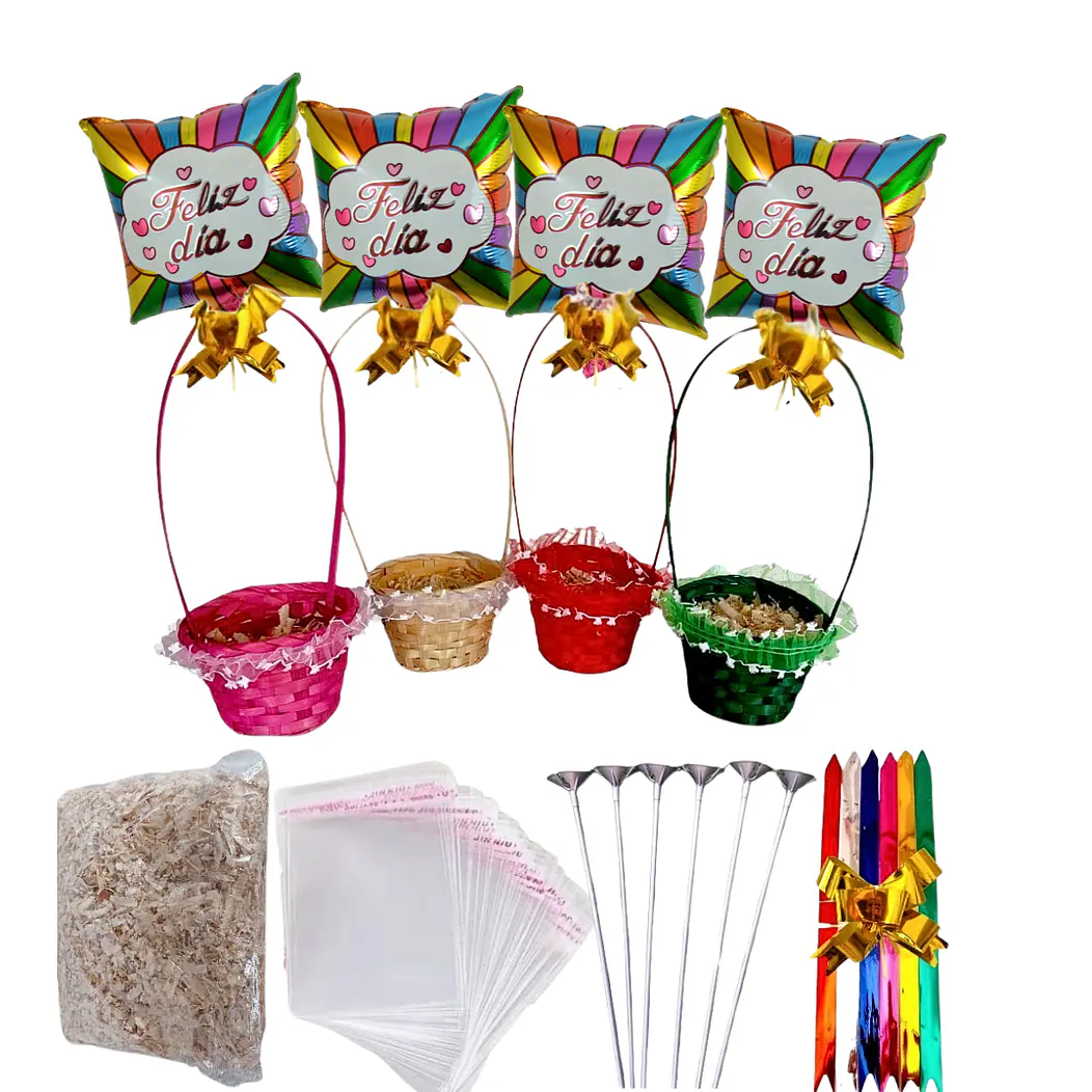 Canastos de Pascua Mimbre Kit Completo 2