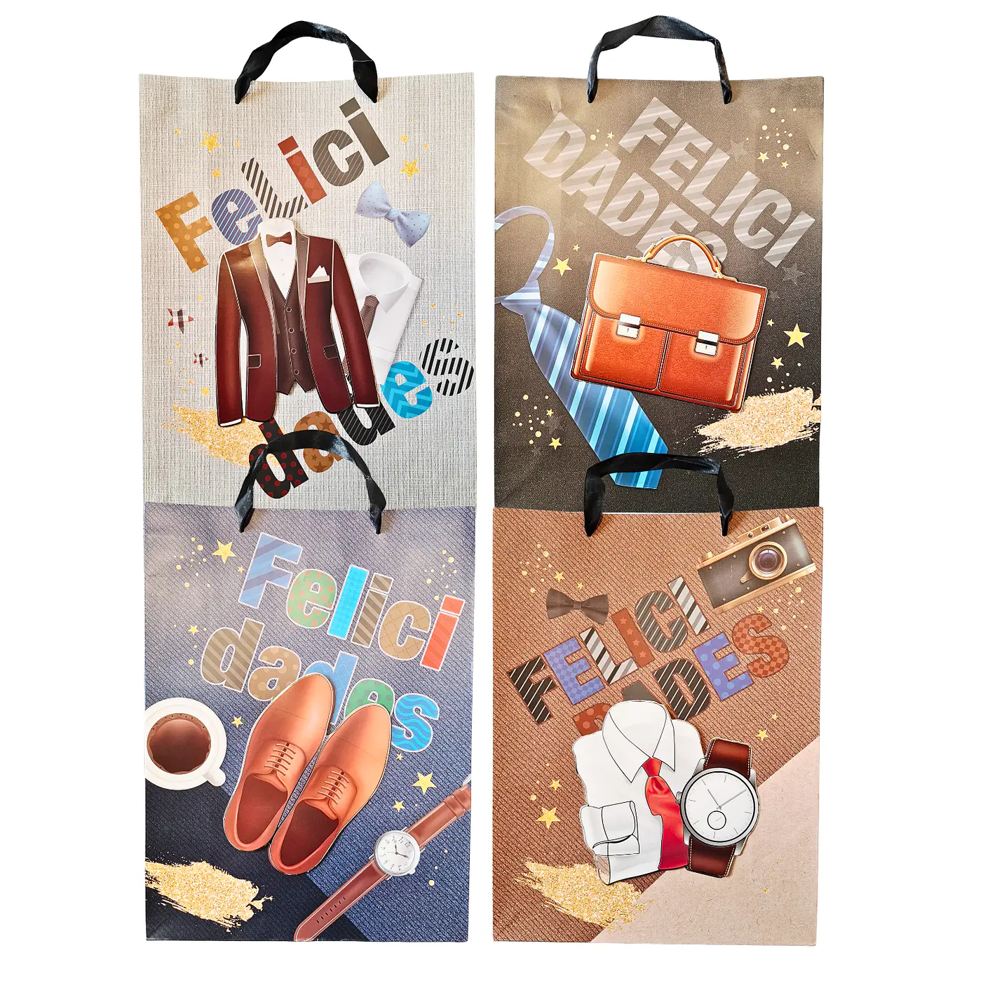 12 Bolsas Felicidades Hombre 32 cm 11