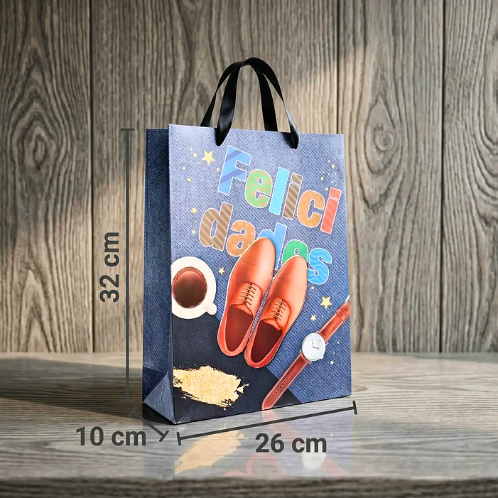 12 Bolsas Felicidades Hombre 32 cm 3