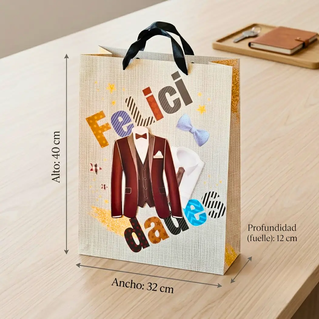 12 Bolsas Hombre 40 cm 4 diseños 5