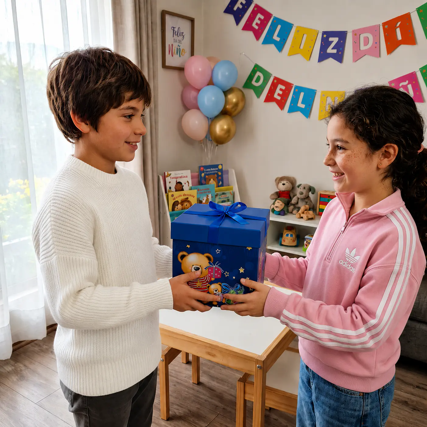 Cajas de Regalo Osos Día del Niño Cartón 22cm 12 Unidades 12