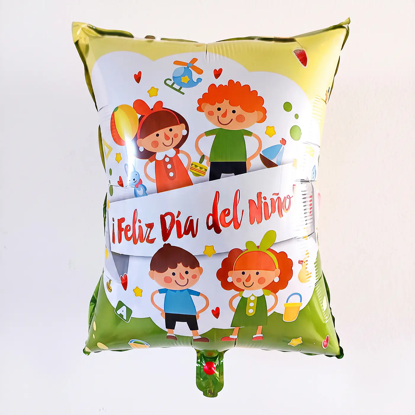 Globos feliz día del niño 60 cm con varillas 12 unidades 15