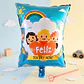 Globos feliz día del niño 60 cm con varillas 12 unidades - Miniatura 5