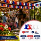 Pack 20 Guirnalda campana tricolor papel 2mt - Miniatura 2