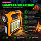 Linterna Solar Recargable Powerbank Camping y Emergencia - Miniatura 5