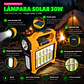 Linterna Solar Recargable Powerbank Camping y Emergencia - Miniatura 12