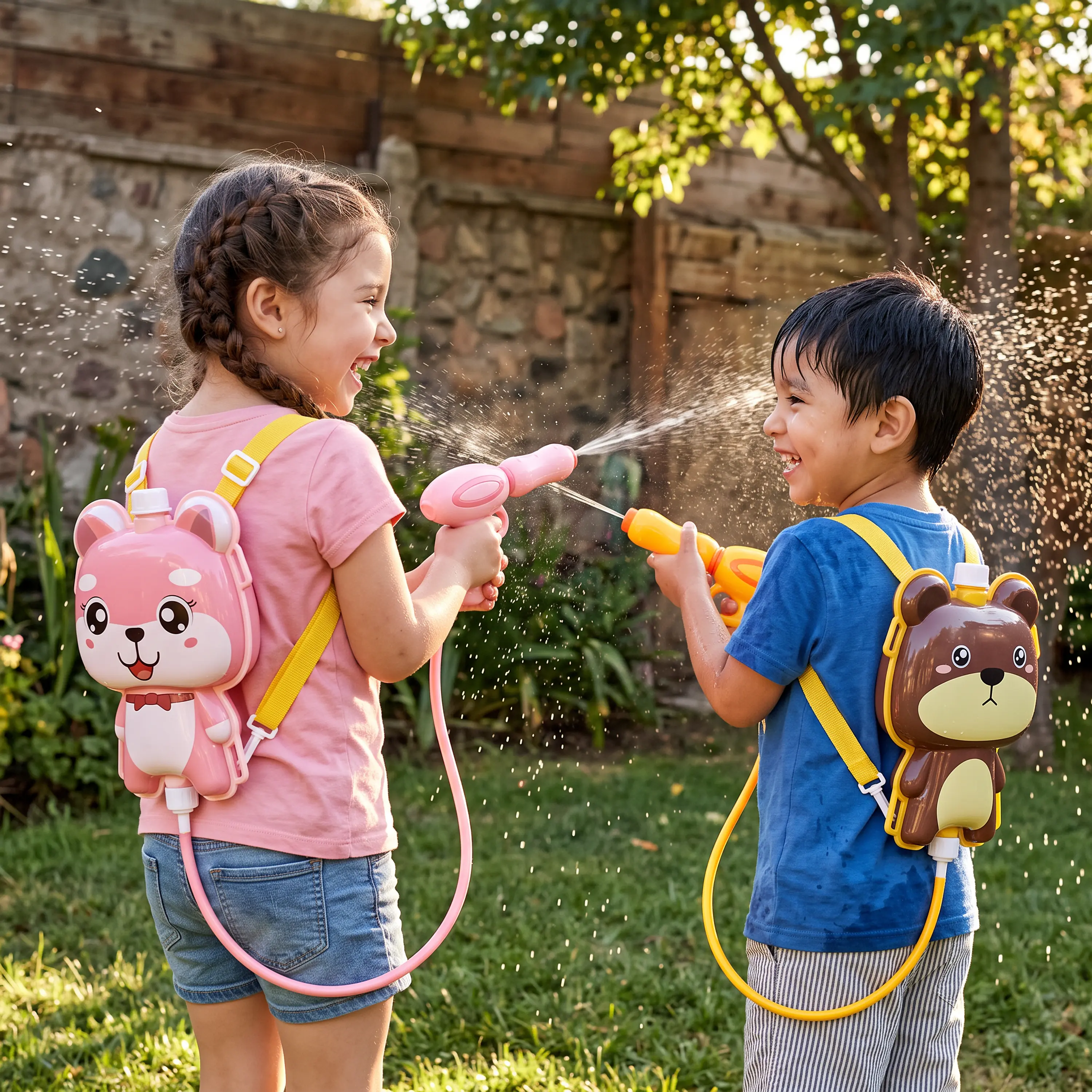 Mochila Lanza Agua para Niños con Pistola 1 Litro 3