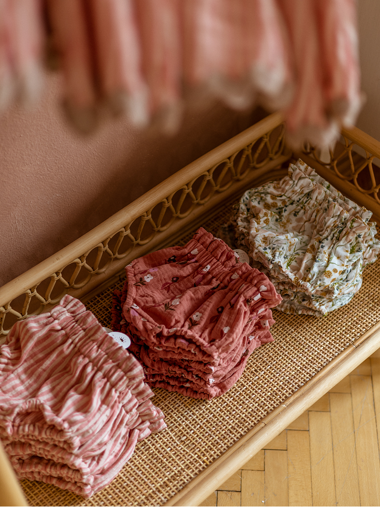 Tapa Fraldas Wavy Marfim Floral 5