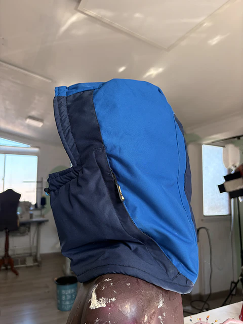 blue hood
