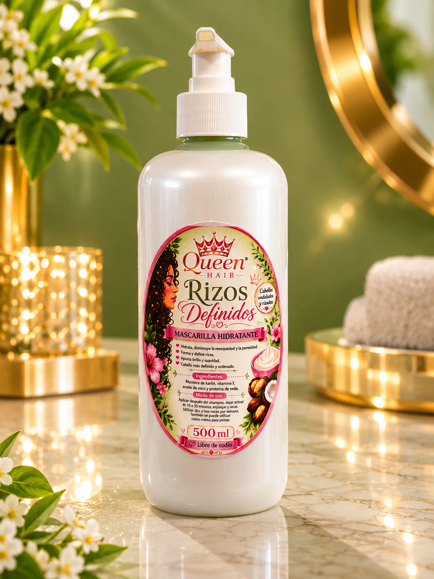 Mascarilla Rizos definidos  1