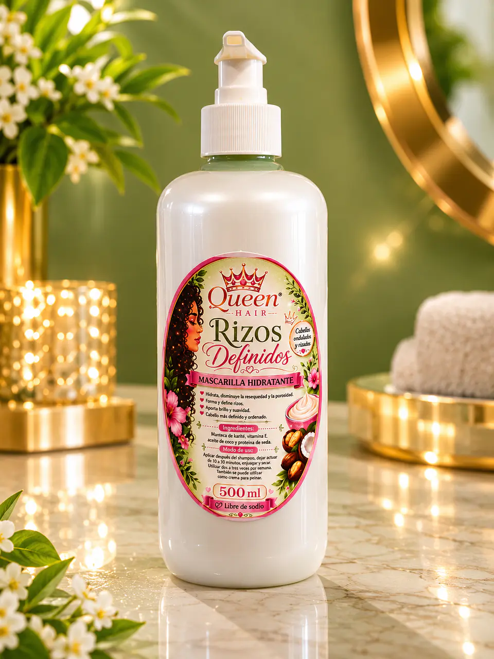 Mascarilla Rizos definidos  1