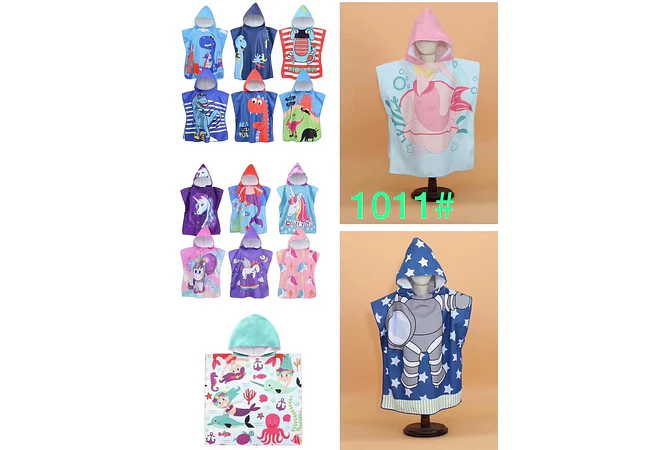 TOALLA INFANTIL CON CAPUCHA MODEL #1011