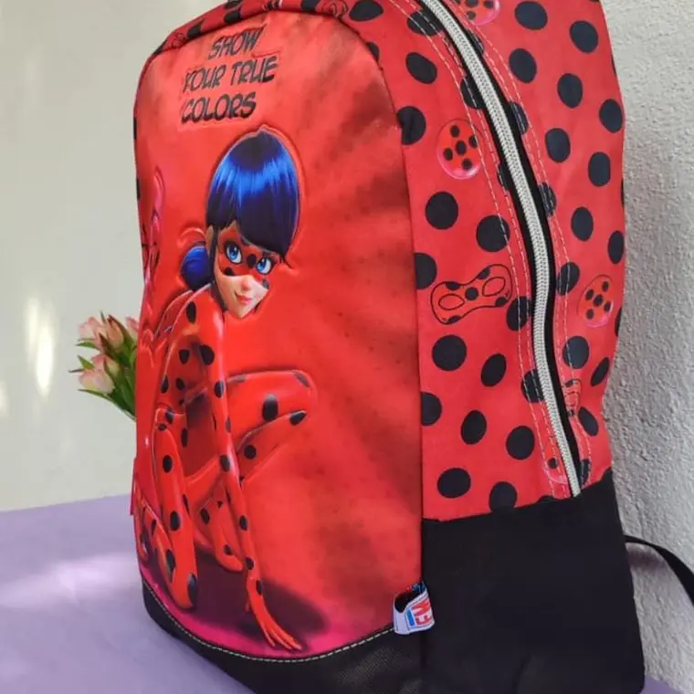 MOCHILA ORIGINAL PARA PRIMARIA, DISEÑO LADY BUG MODELO#LB102A06BP 4