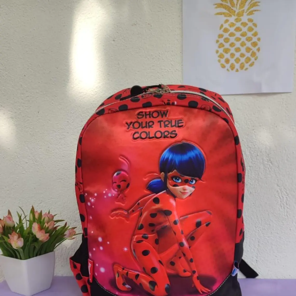 MOCHILA ORIGINAL PARA PRIMARIA, DISEÑO LADY BUG MODELO#LB102A06BP 1