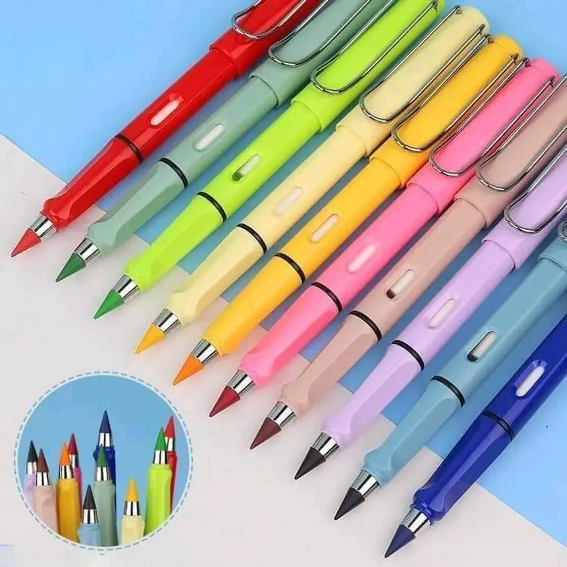  PAQ. 24 PZ LAPÍZ COLORES INFINITO(6 amarillo, 4 azul rey, 3 amarillo claro, y 1 lila) 3