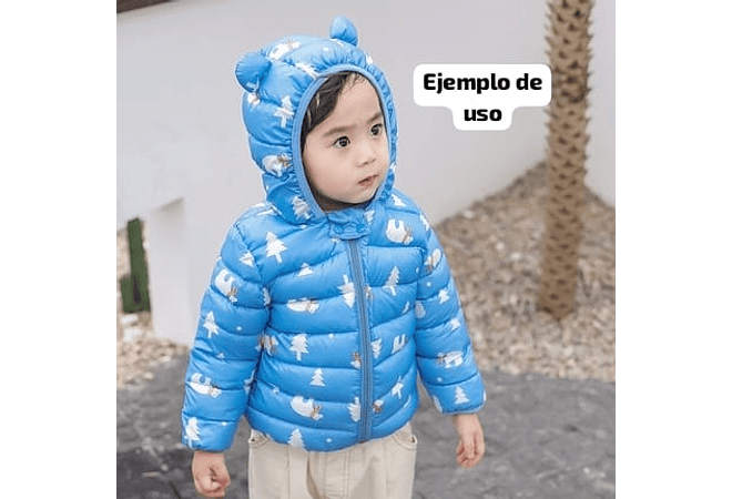 CHAMARRA ROMPEVIENTOS INFANTIL ESTAMPADOS CONEJITO/DINOSAURIO #665