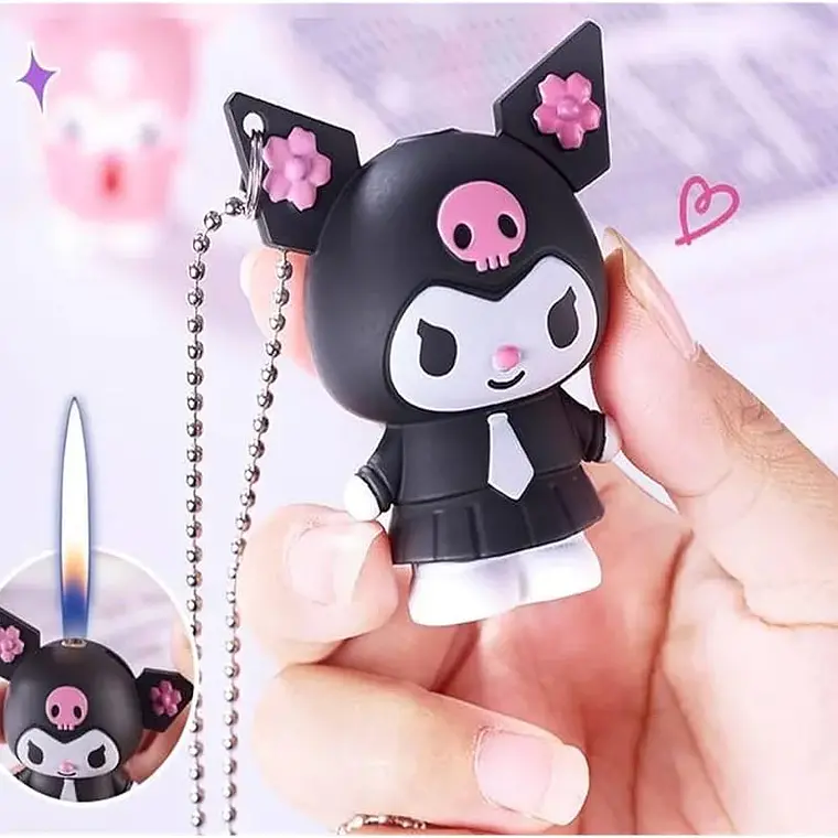 ENCENDEDOR KAWAII RECARGABLE DISEÑO KUROMI 7