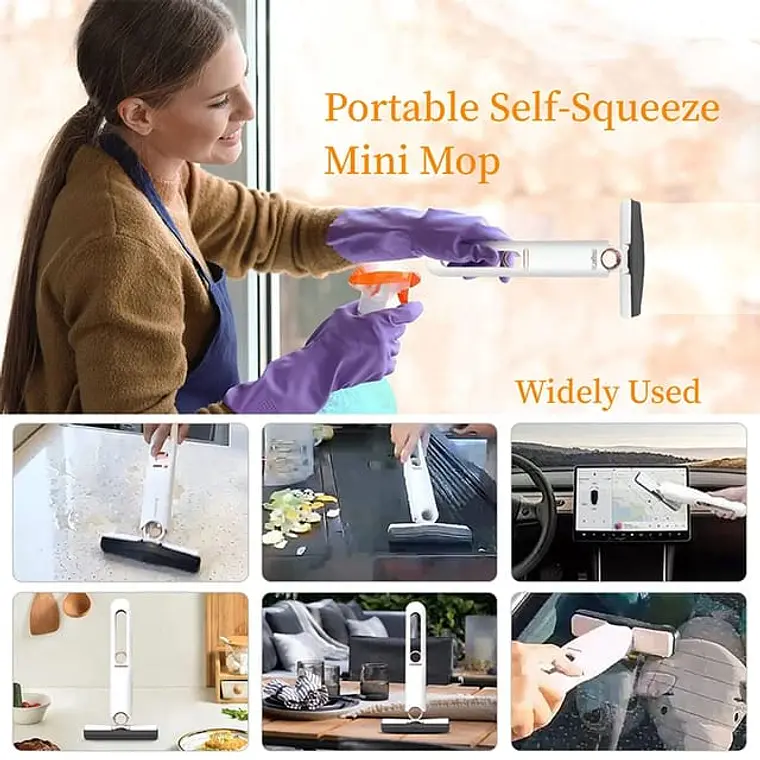   MINI TRAPEADOR PORTATIL AUTOAPRETABLE💦 6
