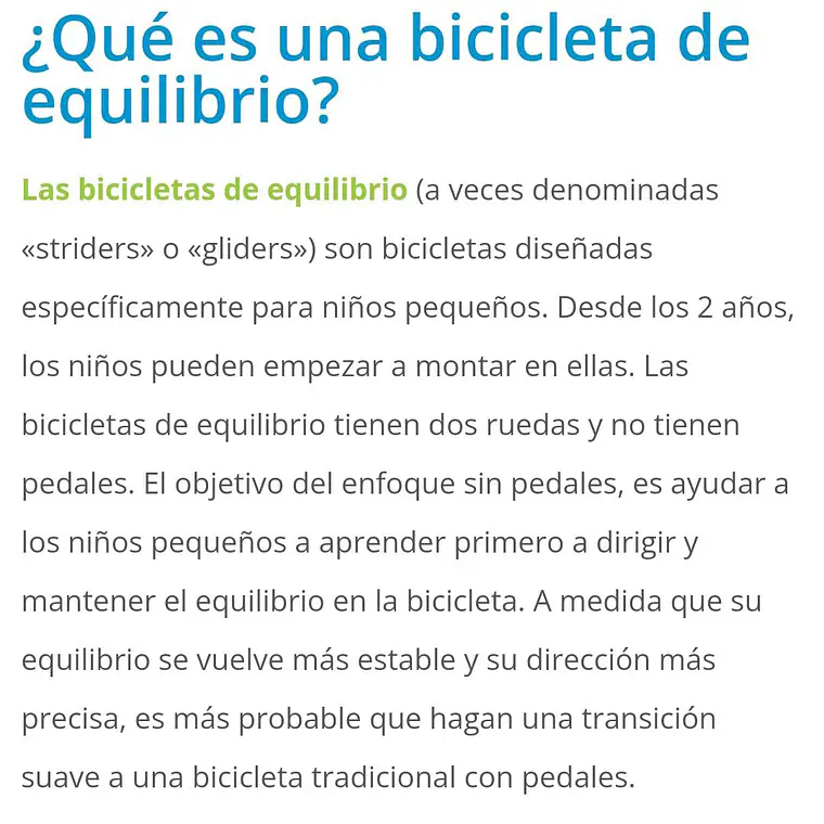  OFERA¡ BICICLETA DE EQUILIBRIO SIN PEDALES #MOD BIC 11