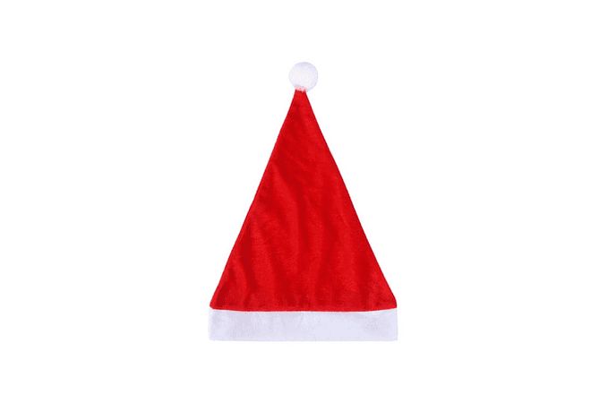DOCENA  DE GORRO SANTA CLAUS LISOS MOD#YHMZ-03 REINGRESO 