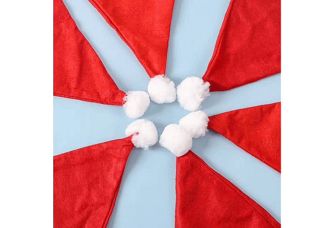 DOCENA  DE GORRO SANTA CLAUS LISOS MOD#YHMZ-03 REINGRESO 