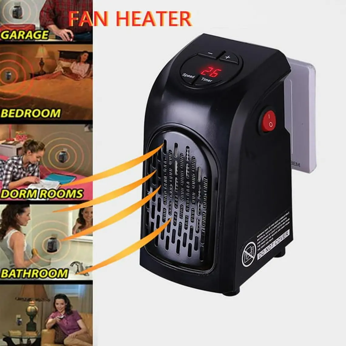 OFERTA! MINI CALEFACTOR ELÉCTRICO MOD#CLN (CAJA ROJA) 4