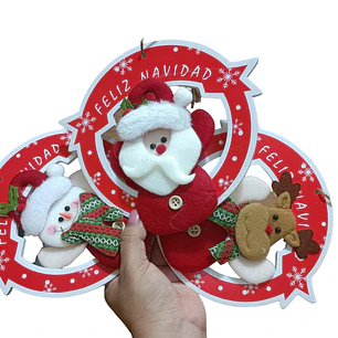 1PZ COLGANTE REDONDO NAVIDEÑOS MOD#3T03