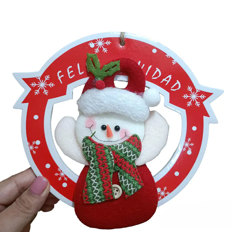 1PZ COLGANTE REDONDO NAVIDEÑOS MOD#3T03 4