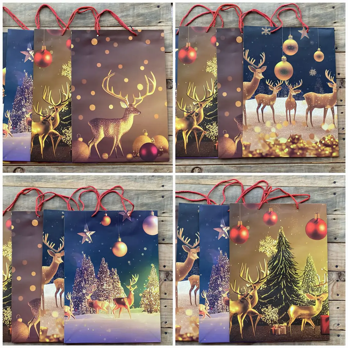 🛍️🫎 DOCENA BOLSA DE REGALO RENOS 3