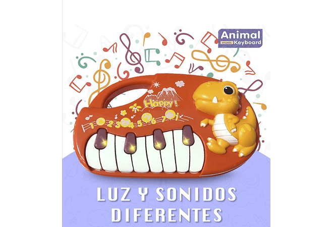 PIANO MÚSICAL DISEÑO ANIMALITOS MOD#KM26324