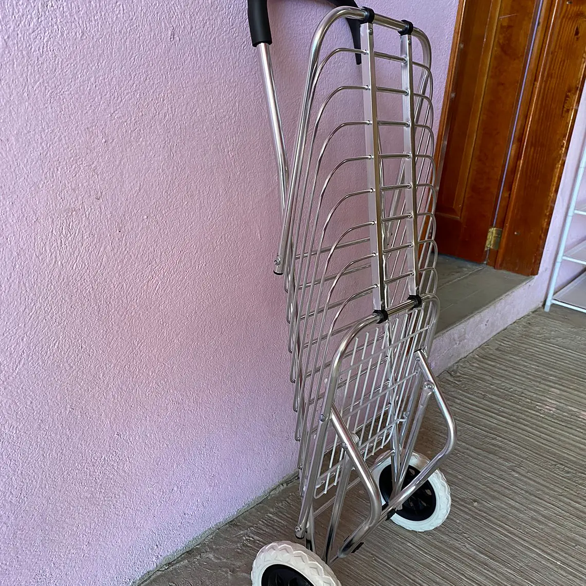 CARRITO DE ALUMINIO  MULTIFUNCIONAL PARA LAS COMPRAS MOD#101 5
