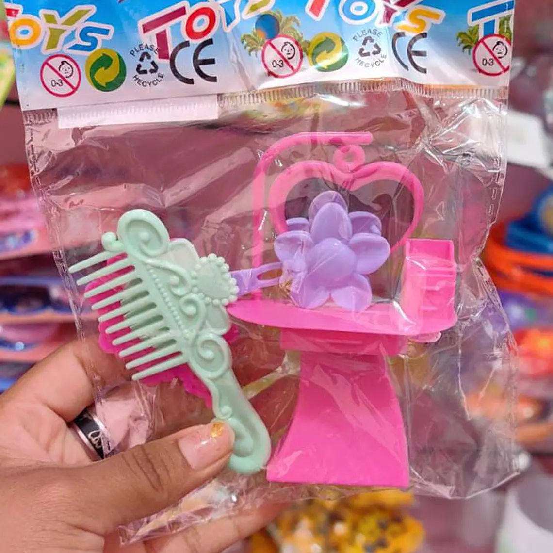 PAQ 10 BOLSITAS DE ACCESORIOS PARA EL CABELLO PARA MUÑECAS MOD#0T38- 3