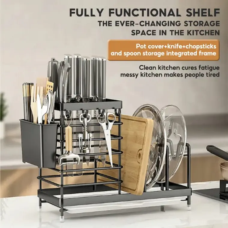 ESTANTE DE ALMACENAMIENTO DE COCINA  KITCHEN RACKS MULTIFUNCIONAL MOD #E 1