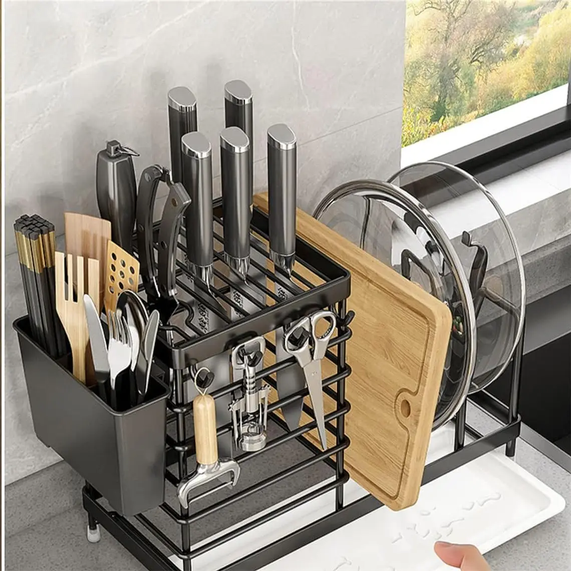 ESTANTE DE ALMACENAMIENTO DE COCINA  KITCHEN RACKS MULTIFUNCIONAL MOD #E 6