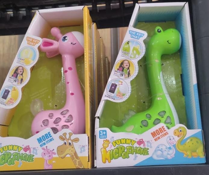 MICRÓFONO DINO O JIRAFA GRABA Y REPITE MOD #10813 REINGRESO