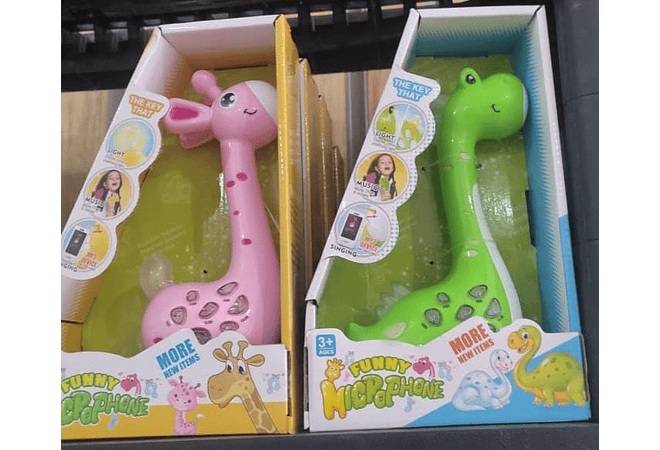 MICRÓFONO DINO O JIRAFA GRABA Y REPITE MOD #10813 REINGRESO